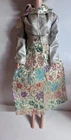 VINTAGE BARBIE DOLL 1972 #3357 SILVER BLUES GOLD LAME BROCADE MAXI COAT