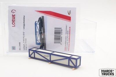 Loewe load cargo ''TREPLOG'' long-goods container HO 115mm No. 2448 1/87 /LW77
