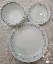 18-Piece Dinnerware Set Service for 6 Plates Bowls Durable - Country Cottage