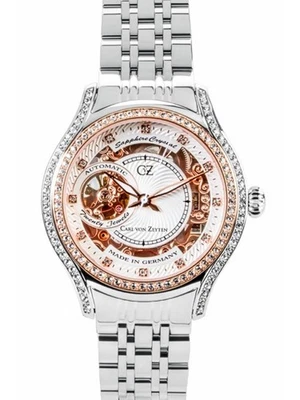 Carl von Zeyten CVZ0069RWMS Damenuhr Seewald Automatik Limited Edition 38mm 5ATM - Bild 1 von 2