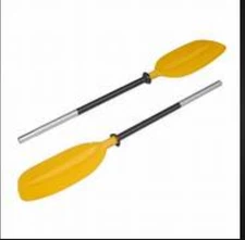 Double Ended Kayak Paddle-Detachable, Aluminum-FREE SHIPPING (Yellow)