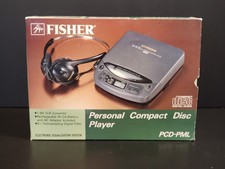 Fisher PCD-PLM Portable Compact Disc Player w/battery - New In original Box