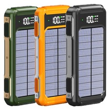 Solar Power Bank 4 USB Portable External Backup Battery Charger For Cell Phone