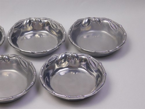 Juego de inmersión de aceite de olivo vintage de aluminio Arthur Court de 7 piezas - Imagen 4 de 7