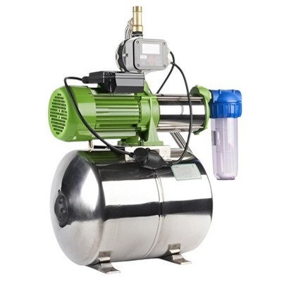 Hauswasserwerk Edelstahl 100 L, 1,1 Kw 5 Bar  CHM GmbH  einstellbar 10.000 L/h