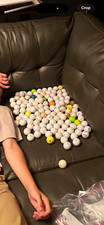Recycled Golf Balls Mixed Lot Multicolor Assorted Brands Colors Bulk Bag