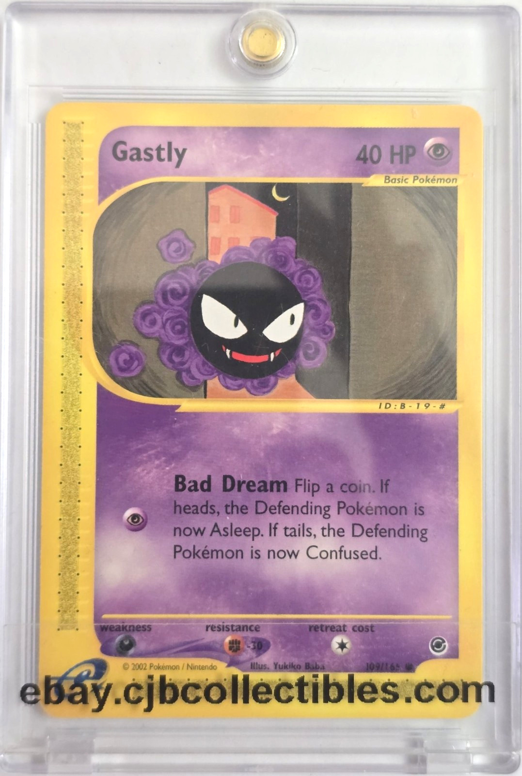 Pokémon GASTLY 109/165 Expedition - Near Mint 🍒