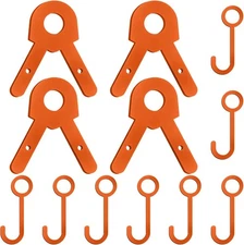 Jenaai 2 Sets Shooting Target Stand Kit Steel Hanger Holder DIY Gong Orange 