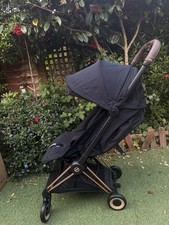 Image of Cybex Coya Ultra Compact Pushchair Black/Rose Gold