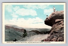 Denver CO-Colorado, Scenic Eagle Rock Lookout Mountain Souvenir Vintage Postcard