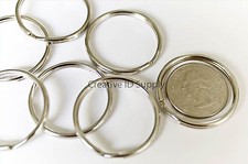 WHOLESALE LOT 100 250 500 1000 KEY RINGS 32mm 1-1/4" Split Ring Metal Bulk