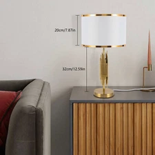 Bedside Table Lamp Corded Electric Table Lamp Bedroom Desk Light 3 Light Colors