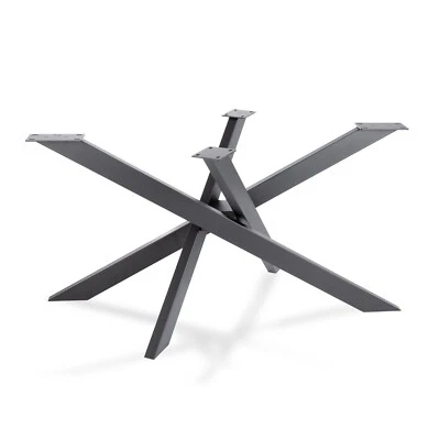 TISCHGESTELL MIKADO Tischkufen Schwerlast Tischbein Design Metall Kreuzgestell - Bild 1 von 4