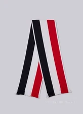 Thom Browne  Multicolor Cashmere Large Stripe Jacquard Scarf