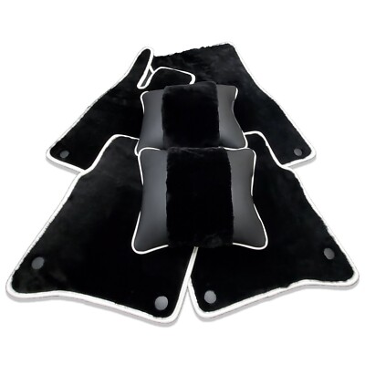 Bespoke Edition Sheepskin Floor Mats Pillows Mercedes Benz X167 Maybach GLS600