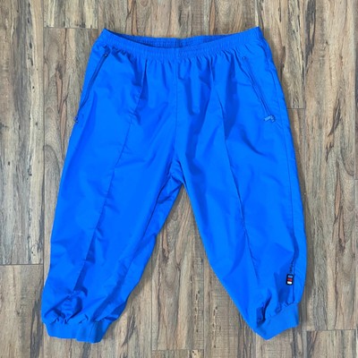 Vintage Helly-Hansen Royal Blue Nylon Rain Active Capri Pants Size Mens Med