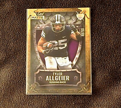 2022 Wild Card Matte Weekend Warrior Tyler Allgeier WW-48 Numbered 48/50 