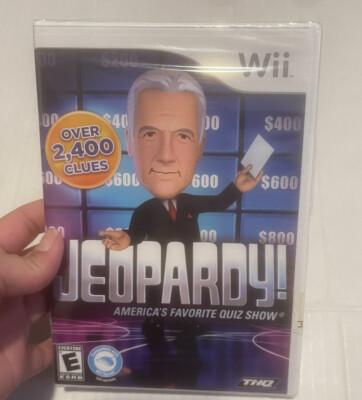 Jeopardy Wii Compatible with Wii Speak 2010 Rated E New