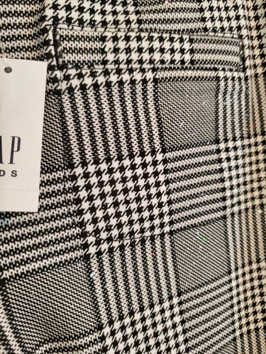 GAP KIDS Hound's-tooth Pattern Glittery Pants Girls Size (14-16) - Picture 2 of 6
