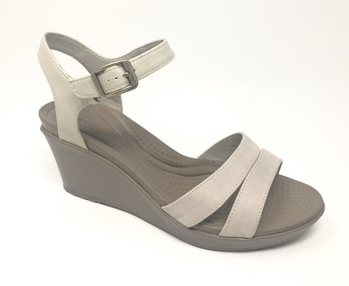 Crocs Leigh II Ankle Strap Wedge Heel 
