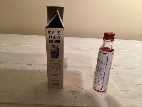 Vintage NOS Texas Lees' Famous Liniment, Johnson Remedy Co., Columbus, Ohio - Foto 5 di 7