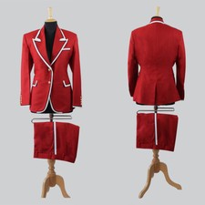 Women's Suit Peak Lapel Dressy Business Office Single Breasted Pants Set