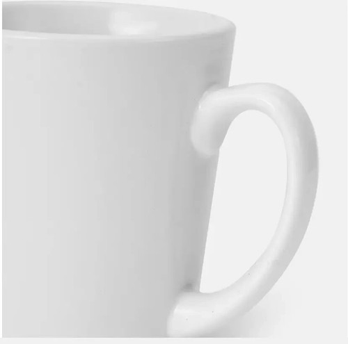 Set OF 6 Coffee/ Tea Mugs Cups White Porcelain, Black Stoneware Small Large Mug - Picture 10 of 33