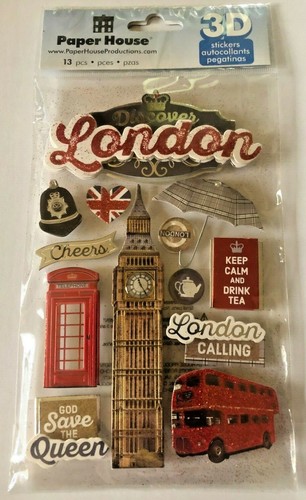 U CHOOSE PAPER HOUSE 3 D STICKER FOR SCRAP BOOKING OR CRAFTS WEDDING , SPORTS - Picture 34 of 55