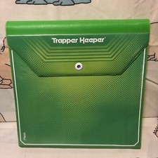 AS IS Mead Trapper Keeper Vintage Style 3 Ring Binder Green Portfolio Notebook