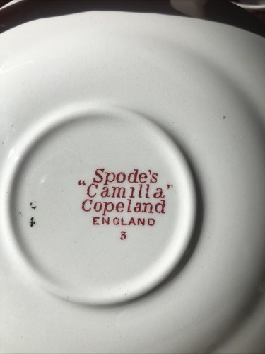6 Copeland Spode Camilla Pink Bouillon/soup Cups, 5 Saucers-old Mark-never Used - Picture 8 of 14