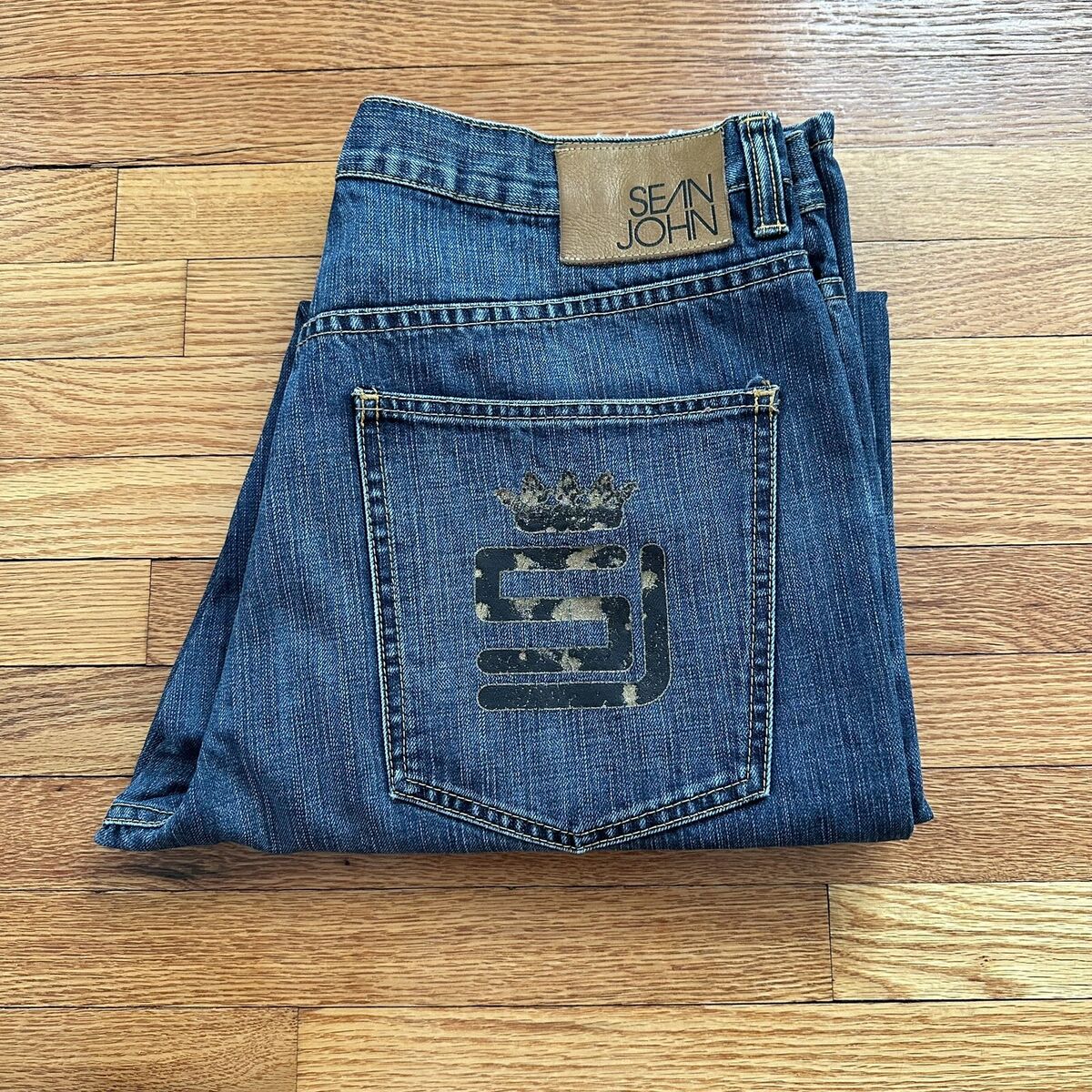 Vintage Y2K Sean John Blue Denim Jeans Size 36 Men Sean Vintage Y2K Sean John Blue Denim Jeans Size 36 Men Sean