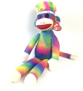 large sock monkey stuffed animal