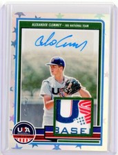 2023 Panini USA Stars & Stripes ALEXANDER CLEMMEY Logo Patch AUTO RC Rookie 1/1