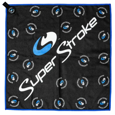 SUPERSTROKE MIKROFASER GOLF TOUR HANDTUCH - XL 23′′ x 45′′ GRÖSSE & MAGNETISCHER SCHLÄGERCLIP