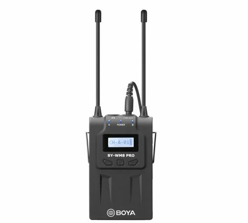 Wireless microphone Kit by BOYA = BY-WM8 PRO-K1 UHF TX RX 2 MIC (UK Stock)  BNIB - Image 4 of 4