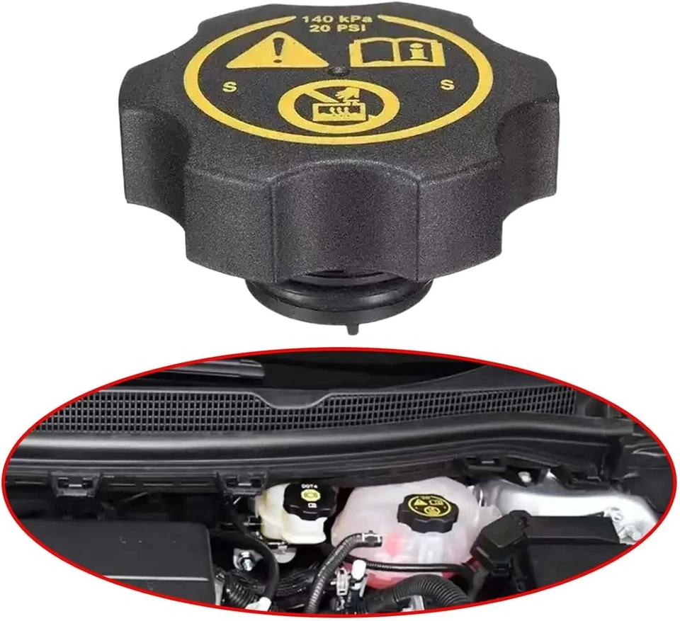 Radiator Expansion Tank Cap for Opel Vauxhall Adam Cascada Mokka Zafira 1305248 - Image 3 of 4