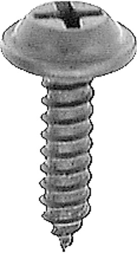 Phillips flat washer head tapping screw black e coat #10" X 3/4" Qty 25 - Bild 1 von 1