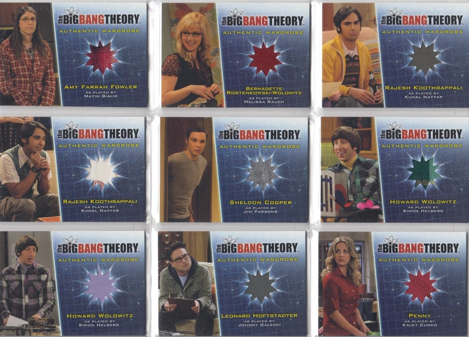 Big Bang Theory Season 5 Autograph Auto / Costume Wardrobe Card Selection - Image 2 of 4