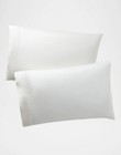 Ralph Lauren Organic Cotton Sateen 624TC Pair Standard Pillowcases Parchment