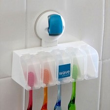 Flip Wall Strong Suction cup Absorption Toothbrush Holder hanger Stand Rack bath