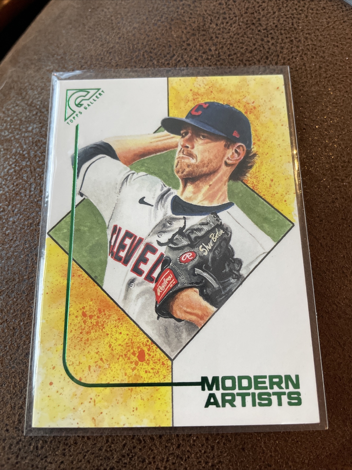 020: 2021 Topps Gallery SHANE BIEBER # /250 - Green Modern artists -SSP- MA-14
