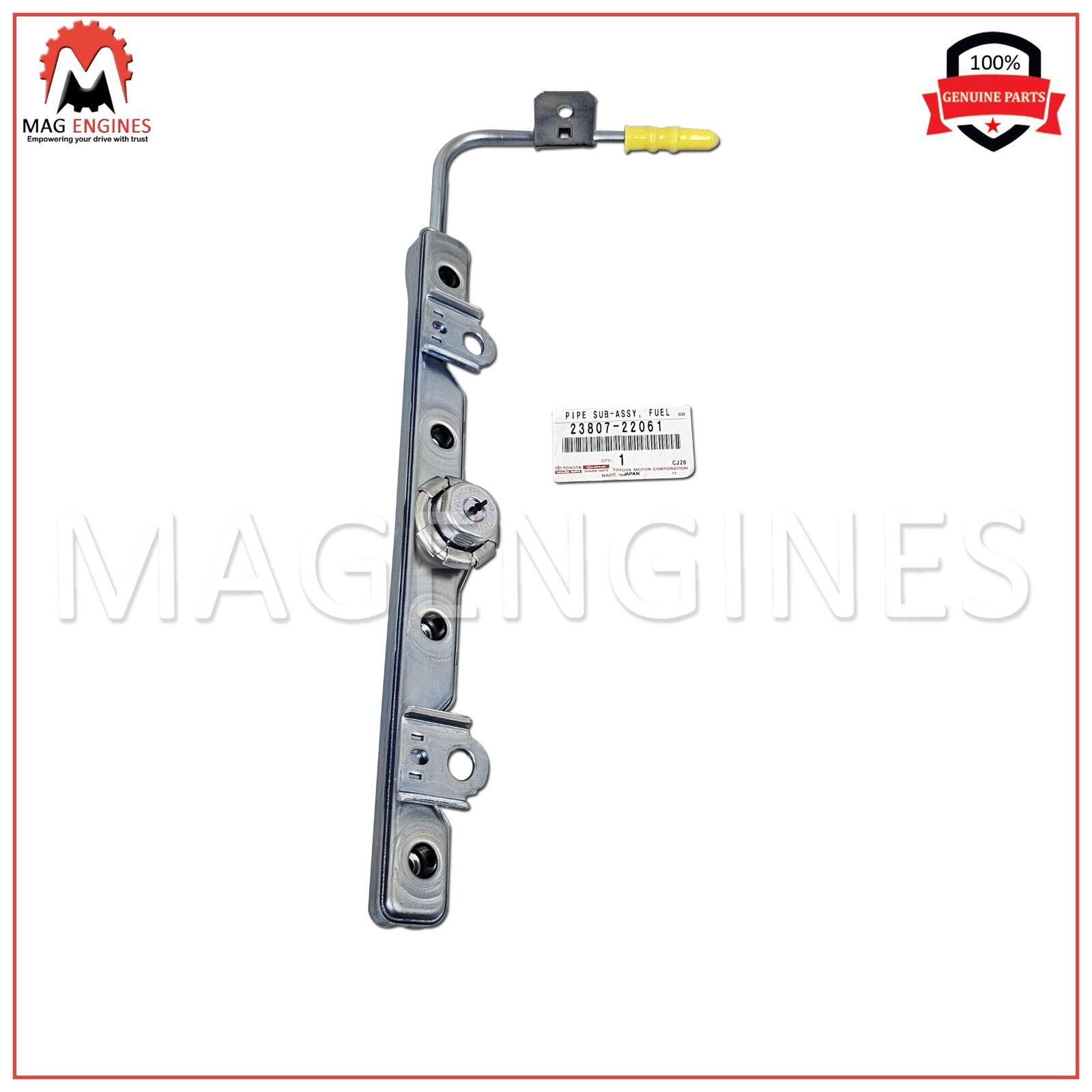 23807-22061 TOYOTA GENUINE OEM PIPE SUB-ASSY, FUEL DELIVERY 