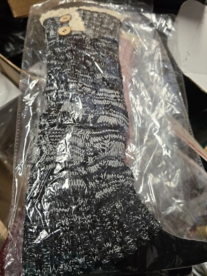 Ladies Black Leg Warmers ( Lace Top)