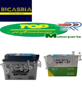 1817 - Battery Excellent YB4L-B 12V 4AH Peugeot Zenit - 50 CC - Age: 1994 - 1998