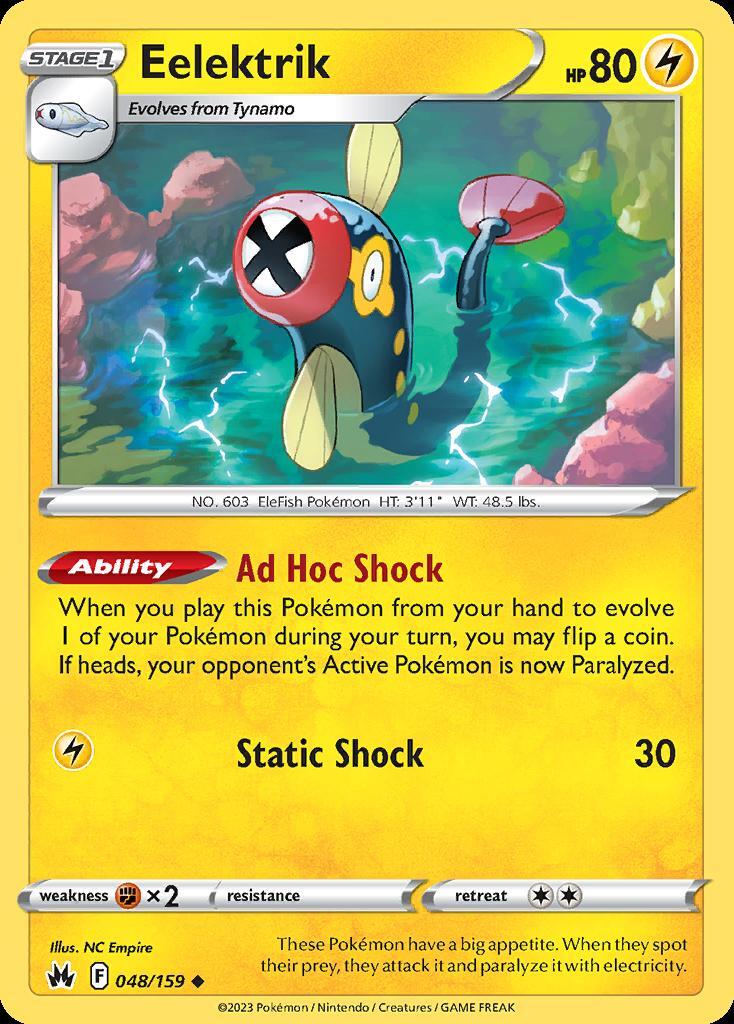 Pokemon Eelektrik (48/160) Crown Zenith LP