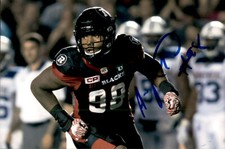 Avery Ellis Signed Autographed 4x6 Photo Cfl Football Ottawa RedBlacks