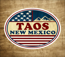 Taos New Mexico Decal Sticker 3.75" x 2.75" Skiing Ski Skier