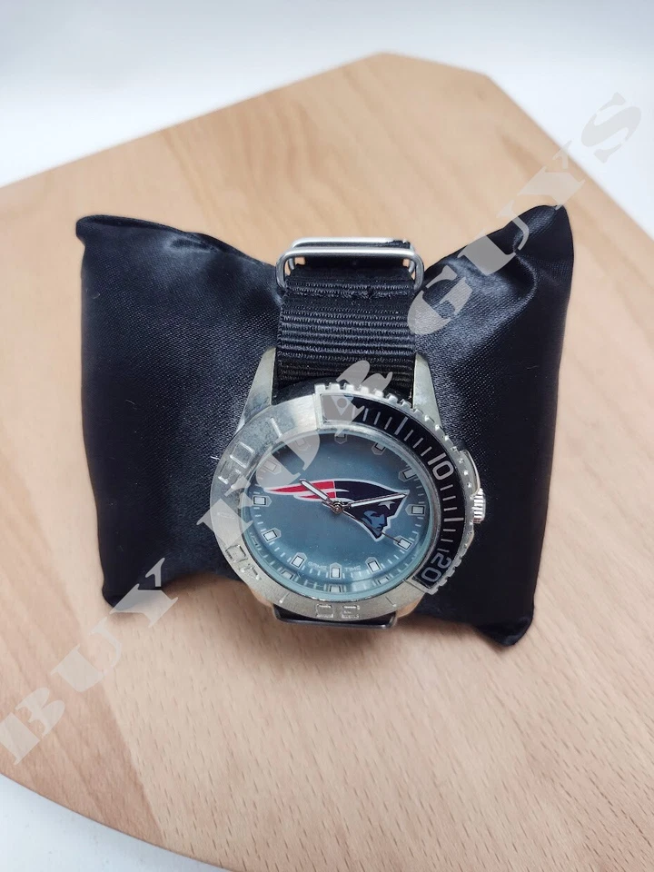 Reloj para hombre New England Patriots NFL Starter - Reloj negro para hombre - Reloj de nailon Foto 4 de 4