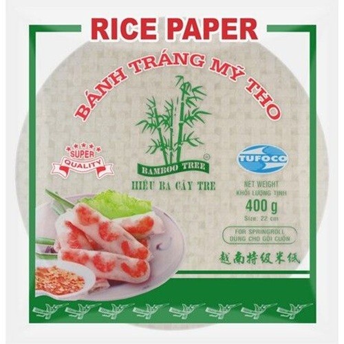 BAMBOO TREE Reispapier Sommerrolle Rund 22cm 400g