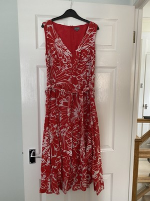 phase eight red and white dress
